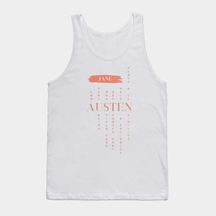 Jane Austen novels design Tank Top